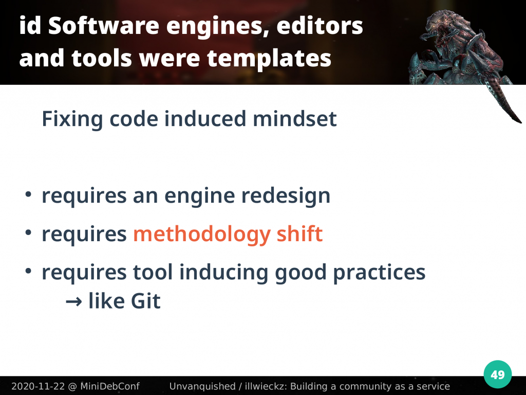 Fixing code induced mindset