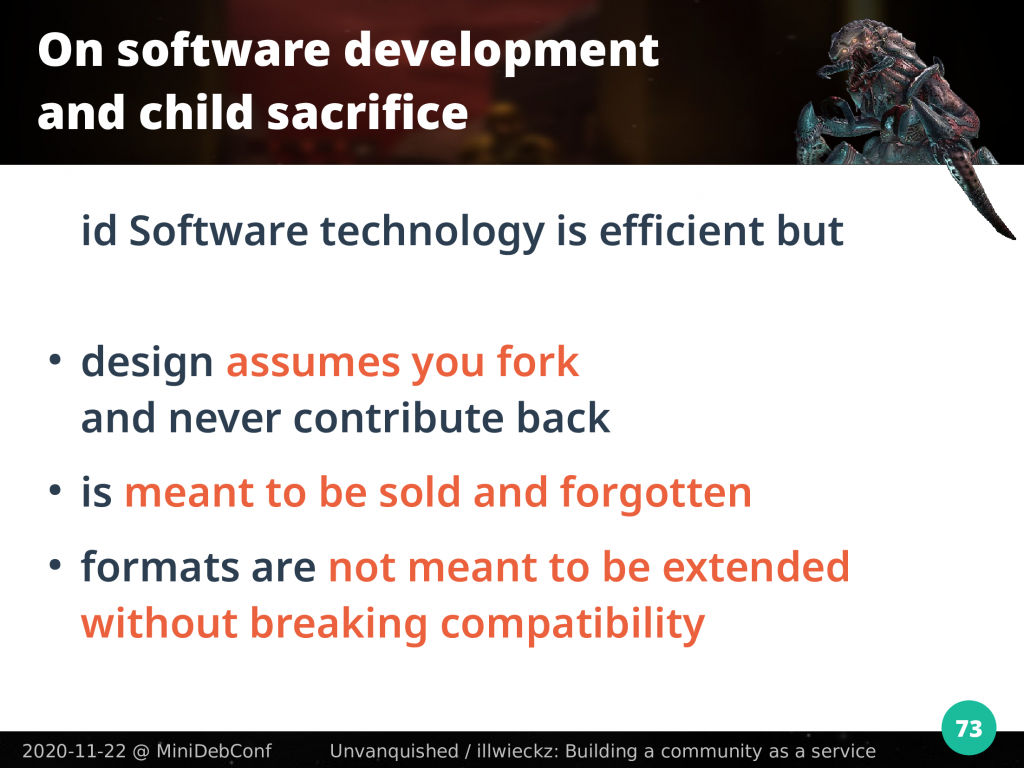 id Tech design assumes you fork