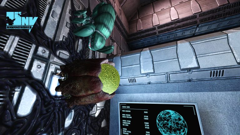 A granger and an egg on creep on a wall in the Folorn map.